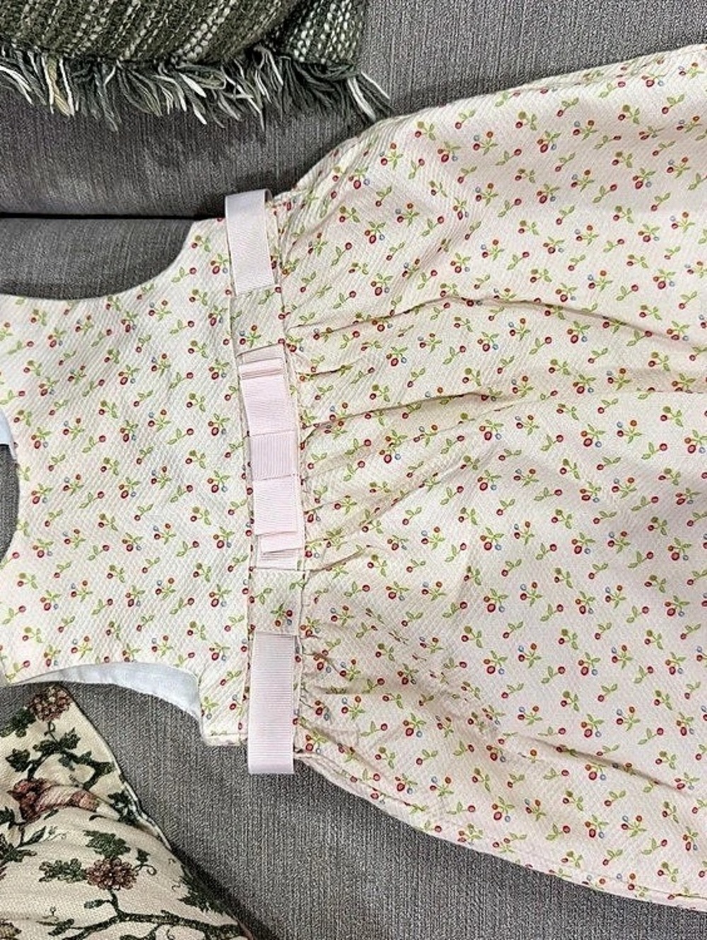 Rare Editions Floral Casual Dress in White & Pink